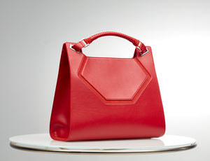 6 Collection Modern Tote Bag - Red